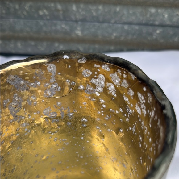 Silver Glass Candle Holder - Picture 6 of 7